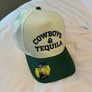 David and Young Cream and Green Baseball Cap